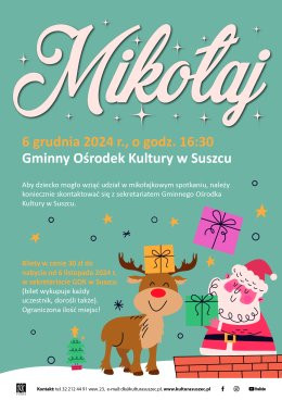 Spotkanie z Mikołajem w Gminnym Ośrodku Kultury w Suszcu