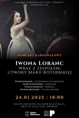 Bystra Wydarzenie Koncert Iwona Loranc z zespołem  |  przeboje Marii Koterbskiej