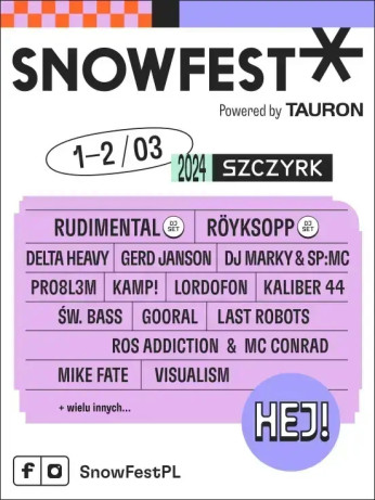 Szczyrk Wydarzenie Festiwal SnowFest Festival 2024 - bilet jednodniowy (piątek)